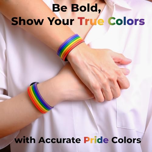 Pulsera Rainbow Pride para hombres y mujeres miniatura 3