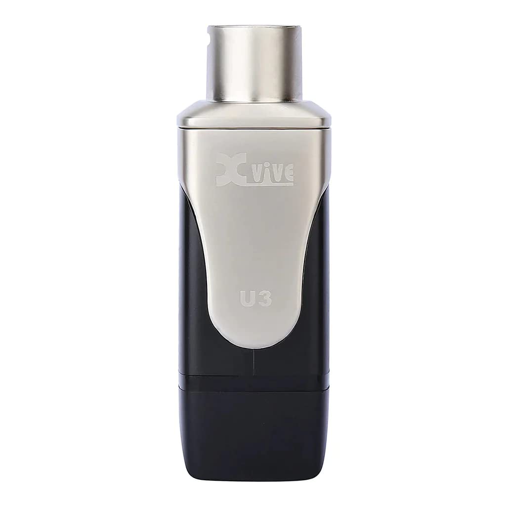 XVIVE U3R - Ricevitore per Microfono Wireless, Banda di Frequenza 2,4GHz, Audio Digitale 24-Bit/48kHz con Bassa Distorsione, 5 Ore di Autonomia e Batteria al Litio Inclusa- Da Usare con Trasmettitore