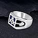 WKXZMTR Freemason Symbol Jewelry Masonic Ring for Men Punk Masonic Jewelry Freemason Fan Gifts Religious Amulet Ring Mason Jewelry (Freemason Rings S-7)