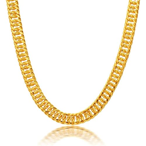 Chaîne en or collier homme femme punk maillons solides HJMMHX