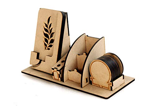 Xypnotic Mobile, Visiting Card or Stationery Holder Stand for Desk as a Home or Office Use (Antique Pen with Mobile Stand)