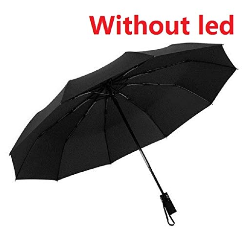Preisvergleich Produktbild Xst Automatischer Faltbarer Regenschirm, LED-Taschenlampe, UV-Schutz, Sonne / Regen
