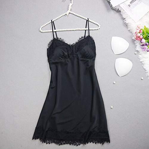 Serenable 2 PCS Feminino Decote Em V Pijama Roupa De Dormir Lingerie