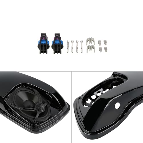 Tapa para Alforjas con Bocinas 5x7 Green-L para Harley Touring miniatura 2