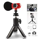 QMic video kit 外付けマイク 高性能マイク ASMR 指向性 360度回転 ポータブルカメラ | ミニ三脚 三脚 スタンド付き | スマートフォン Gopro カメラ デジタルビデオ ビデオカメラに対応 | バッテリー必要なし あらゆる録音を1つのマイクで(レッド) QMic video kit 外付けマイク 高性能マイク ASMR 指向性 360度回転 ポータブルカメラ | ミニ三脚 三脚 スタンド付き | スマートフォン Gopro カメラ デジタルビデオ ビデオカメラに対応 | バッテリー必要なし あらゆる録音を1つのマイクで(レッド)