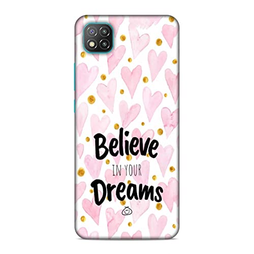 Image of Printed Mobile Back Hard Case Cover for Xiaomi Poco C3 | Stay Positive, Believe in Your Dreams -2196