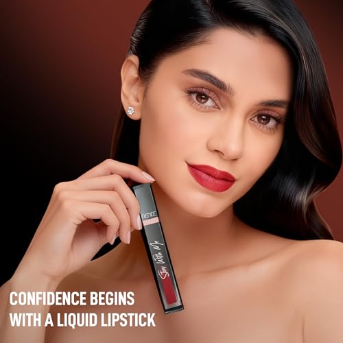 Image of RENEE Stay With Me Matte Transferproof Liquid Lipstick- Creme Of Caramel | Waterproof & Smudge-proof | Bold Pigment, Lightweight & Long-lasting | With Hyaluronic Acid & Vitamin E | 6 ml