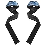 Ocean Beach - Muñequeras acolchadas de neopreno para safaris con copos de nieve estilo océano de 26 pulgadas, para levantamiento de pesas, levantamiento de pesas, ejercicio y entrenamiento de fuerza