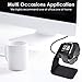 CAVN Charger Dock Compatible with Fitbit Versa/Versa Lite (Not for Versa 2), Premium Aluminum Charging Cable Cord Station Cradle Base Attached 4.2ft USB Stand Cable Smartwatch Accessories (Black)