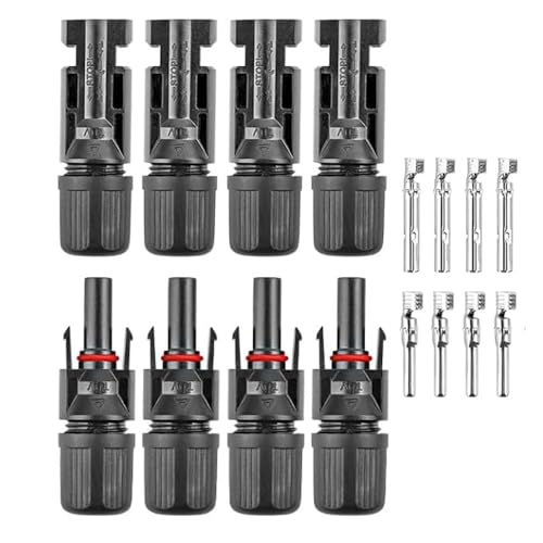 Image of Solar MC-4 Wire Connector for Solar Panel Connection 1500V (Set of 4)