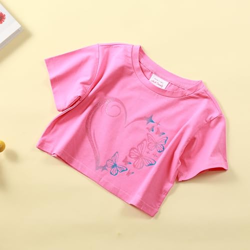 HH Family Crop Tops for Girls with Graphic Prints Stylish and Comfortable Tees Clothes for Kids2