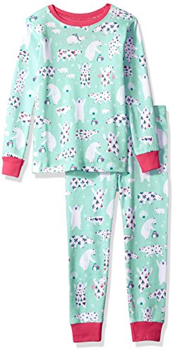 Image of Hatley Girls' Organic Cotton Long Sleeve Printed Pajama Sets