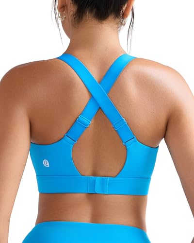 RUNNING GIRL RUNNING GIRL Sports Bras for Women High Support, Adjustable Straps Hook Back Sports Bras for Women with Sewn in Pads