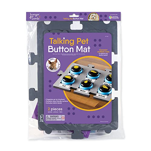 Hunger for Words Talking Pet Button Mat - Dog Button Mat Dog Buttons for Communication Puppy Training Tools Learning Toys for Dogs and Cats Pet Talk Communication Board Buttons Not Included