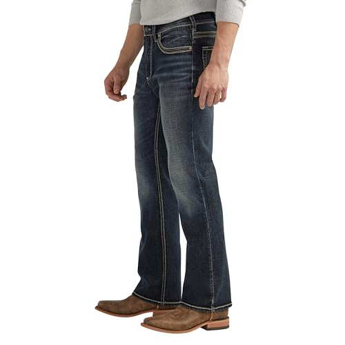 Image of Silver Jeans Co. Mens Jace Slim Fit Bootcut Jeans