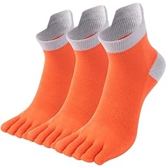 3 Pairs Orange+grey