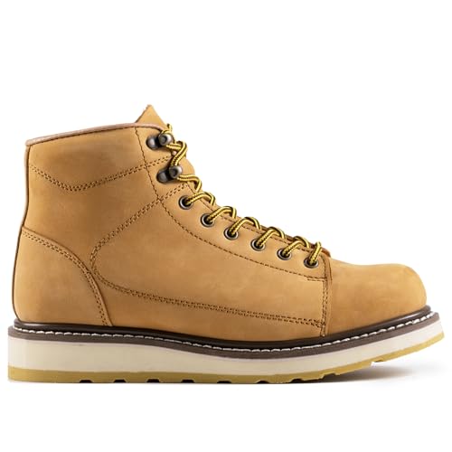 Men's SureTrack 6" Leather Soft Toe Work Boots for Men, Slip-Resistant, Goodyear Welt, EH 84893-D-122