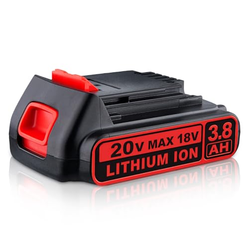 Image of VANTTECH 1Pack 3.8Ah Li-ion Replacement for Black and Decker 20V Battery BL1518 BL2018 LBXR20 LBXR2020-OPE LB20 LBX20 BL2018-XJ GKC1825L GTC1850L20 STC1820 Cordless Tools