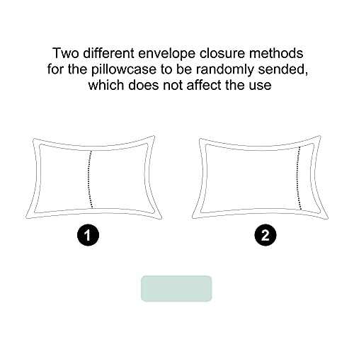 Uxcell Pillow Shams 2 Pack Soft Brushed Microfiber Pillowcases, Wrinkle, Fade, Boudoir(12"X16") Mint Green #TOP7