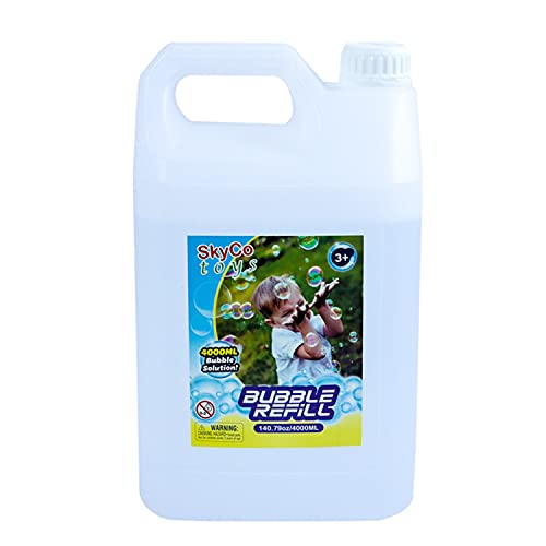 SkyCo Bubbles for Bubble Machine - Bubble Liquid Bubble Concentrate - Bubble Refill Solution for Continuous Bubble Fun - Bubbles Solution Bubble Mix - Bubble Solution for Machine - 140.79oz
