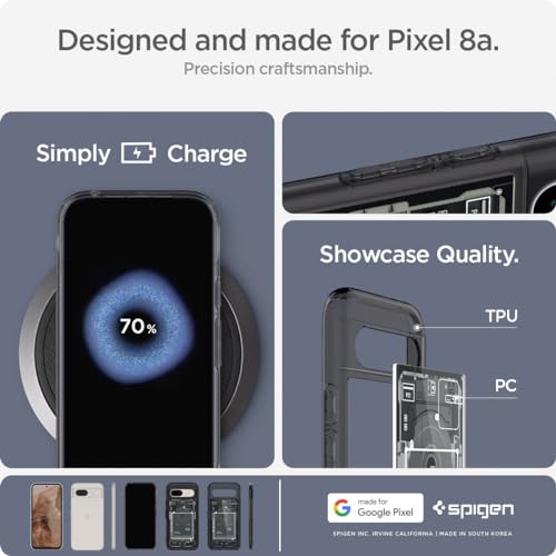 Image of Spigen for Pixel 8a Case, Ultra Hybrid[Anti-Yellowing] [No Magnet Ring] - Zero One