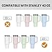 40 oz Stronghold Tumbler Lid Replacement/Compatible with Stanley Quencher,Spill Proof &Leak-Proof Tumbler Cover for Stanley Cup Accessories