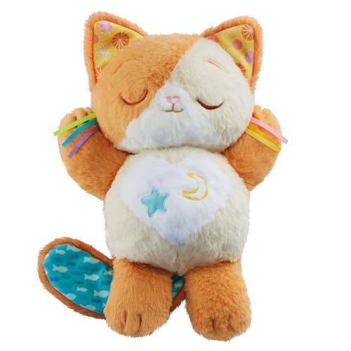 VTech Baby Schlummer-Kätzchen – Niedliches Kuscheltier als Beruhigungshilfe – Mit sanften Bewegungen, Schlafliedern, Melodien und...