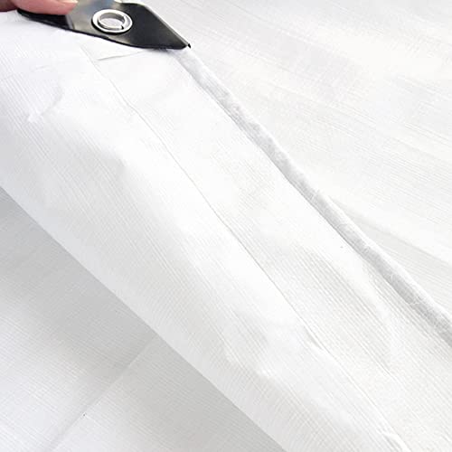 Bâche étanche blanche imperméable en poly de 2x5m anti-UV - 5