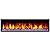 Dynasty Cascade74 inch Wall Mount Linear Electric Fireplace - Black, DY-BTX74