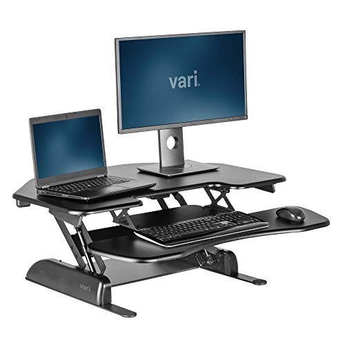 VariDesk Cube Corner 36 by Vari - Height Adjustable Standing Desk for Cubicles