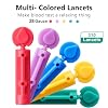 CareLiving Lancets for Diabetes Testing - 28 Gauge Diabetic Lancets for Blood Testing and Glucose Testing - Fits Most Lancing Devices - 310 Count (Colourful)