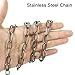 tooloflife Stainless Steel Jack Chain Durable Metal Hanging Small Steel Chain for DIY Craft Projects Home Storage Garden Hanging and Light Industrial Suspension (1.2mm 20m)