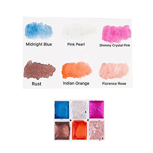 Csy Art Gallery Handmade Metallic Watercolor Paint (Rainbow) - 4