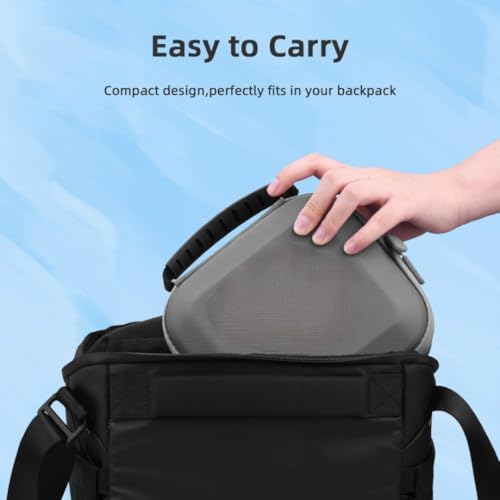 Image of GetZget Bkano Carrying Case Bag Compatible with DJI Neo & Accessories Compact Travel Protection PU Case (Hand Bag) (Compact Standard)