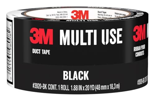 3m duct tape black 188 inches by 20 yards 3920-bk 1 roll