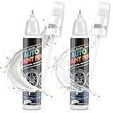 White Touch Up Paint for Cars,Car Paint Scratch Repair,Auto [scratch repair pen](/the-10-best-scratch-repair-pens/) with Exact Color Match,Maximum Gloss and Protection,Quick Drying, Easy to Use,0.8 FL Oz(Pack of 2)
