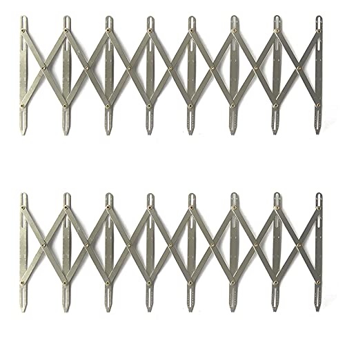 2 Pieces Aluminum Expanding Sewing Gauge Button Guide Spacing Device for Buttons, Pleats & Crafts