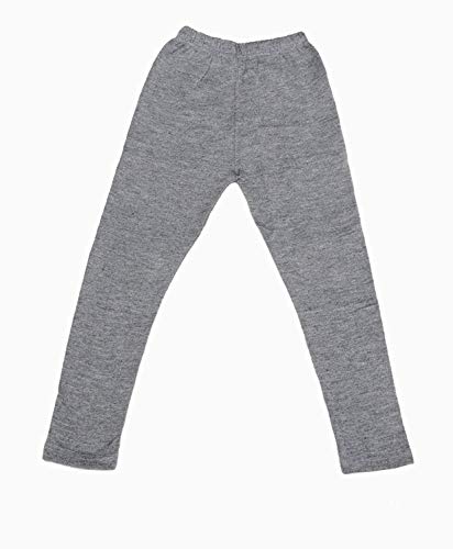Image of IndiWeaves Girls Combo Pack of Warm Wollen Printed and Solid Leggings for Winters (Grey,Dark Grey,1-3 Years) Pack of 2