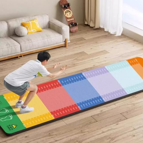 7mm Thick Exercise Equipment Mats for Kids, Extra Long Jump Mat Training Board, Professional Jump Practice Test Mat, Quiet Jumping Rope Trainer (Color : Width-100cm)