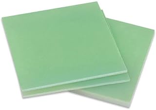 TOFIMA Hoja, 1 Hoja G10 FR4 Placa epoxi Verde Claro 3240 Tablero de Resina epoxi FR-4 Impresora 3D 0,5mm/1/1,5/2/3/4/5mm de Espesor (Size : 250x250MM, Color : 0.5MM)