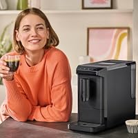 Tchibo Kaffeevollautomat Esperto mini, Schwarz, nur 16 cm breit – Ansicht 4