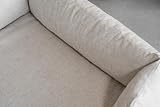 exclusive BED Orthopädisches Hundebett Bruno Grosse Mittelgroße Kleine Hunde - Hundekissen Hundematte aus Aura-Stoff - Memory Foam Kuschelig Langlebig Abriebfest Reißfest (L, Cremefarben)