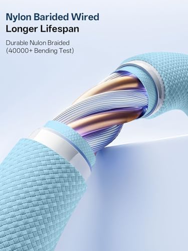 Multi Charger Cable for Apple Watch, Travel Essential 3 in 2 Charger Cord for iPhone, USB C Cable Compatible with iWatch Ultra,Blue, 4FT - 4