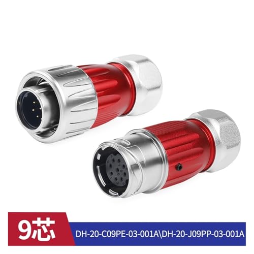 Conector de aviación DH20 de 9 pines IP68 metálico antitirones 3