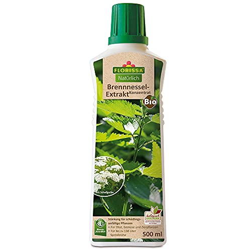 Preisvergleich Produktbild Florissa Natürlich Brennnessel Extrakt Konzentrat mit Rainfarn 500ml / für gesundes und kräftiges Wachstum von Obst, Gemüse und Zierpflanzen / unterstützt die Regeneration nach Schädlingsbefall
