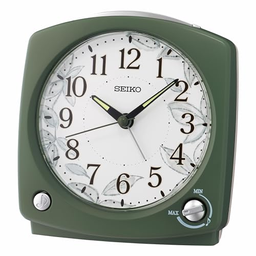 Seiko QHP012MLH Melodies & Bedroom Alarm Clock, Green