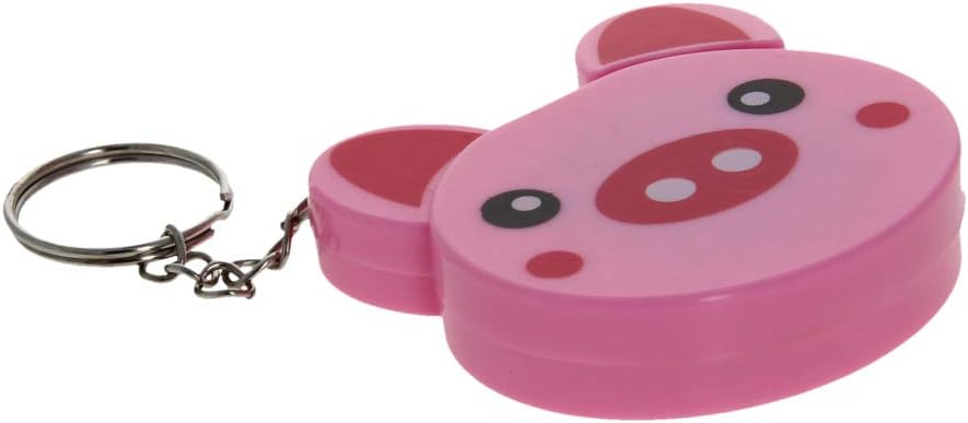Utoolmart 150cm / 59-inch Soft Tape Measure,Plastic Cartoon Case Tape,Metric Scale,Soft and Retractable Tape,Body Tailor Sewing,Medical, Measuring Tool (Pink) 1 Pcs