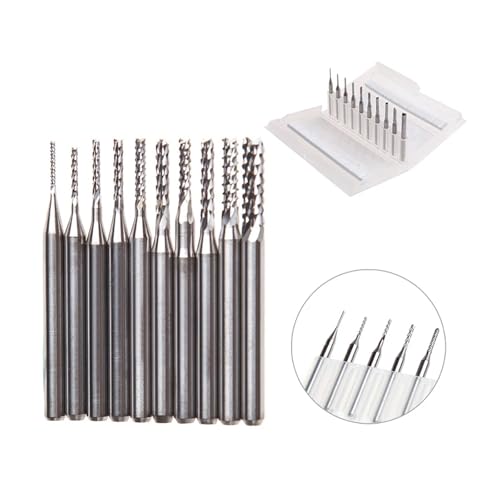 Juego de 10 Brocas para Talla y Grabado 0.8-3.175 mm miniatura 6