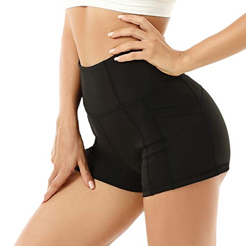 Booty Shorts for Women High Waist Biker Workout Athletic Yoga Hot Pant Black XXL