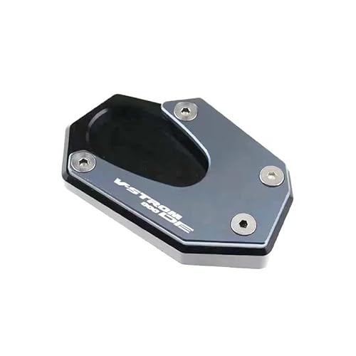 スズキ Vストロム 800DE 2023用 オートバイ用キックスタンド フットサイドスタンド延長パッドブラケット ワイドニング(Gray)